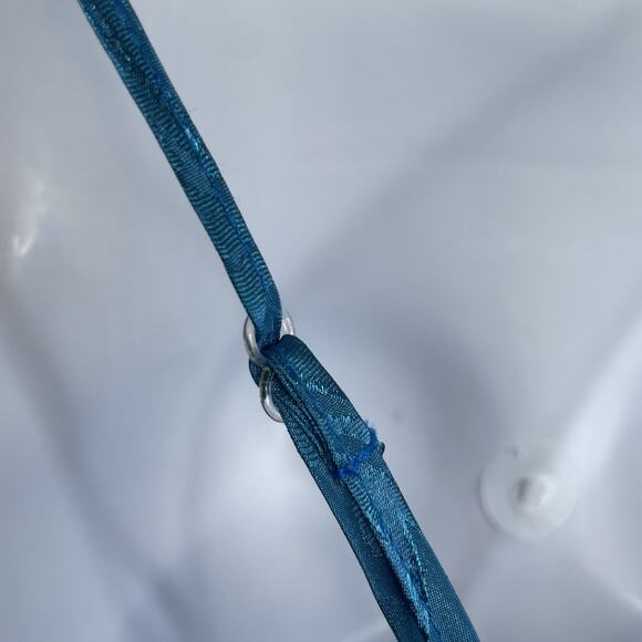 Vintage Dentelle Turquoise Brocade Slip Dress Size M Nightgown Loungewear Chic - Picture 12 of 13